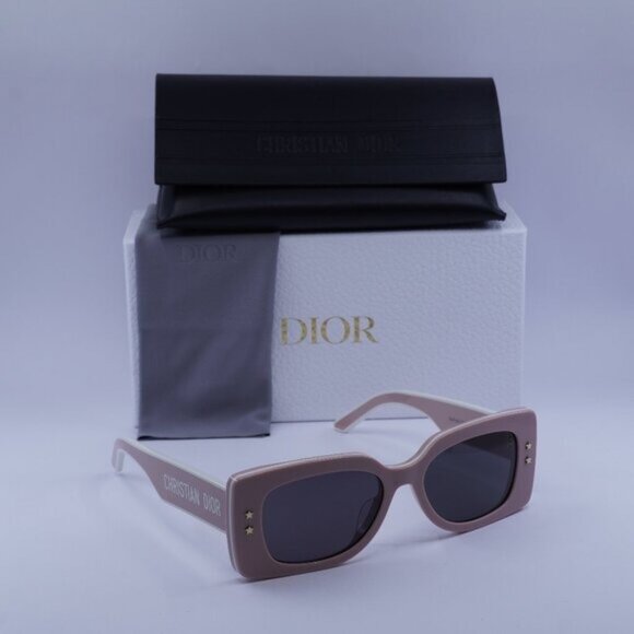 Dior DIORPACIFIC S1U 40A0 Rectangle Sunglasses – Pink/White/Grey main image 10